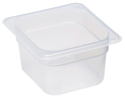 Polypropylene GN 1/6 Foodpan Translucent 100M D