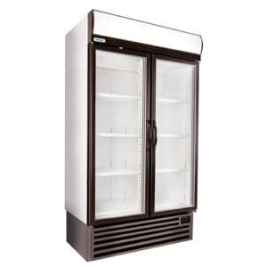 Stay Cold Double Hinged Door Cooler w/S/S Side, EC Fans and Grey Trim