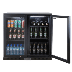 BACK BAR FRIDGE - 2 HINGED DOOR - HIGH