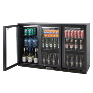 BACK BAR FRIDGE - 3 HINGED DOOR - HIGH