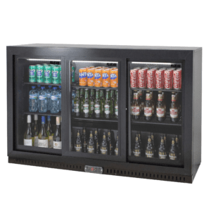 BACK BAR FRIDGE - 3 SLIDING DOOR - HIGH